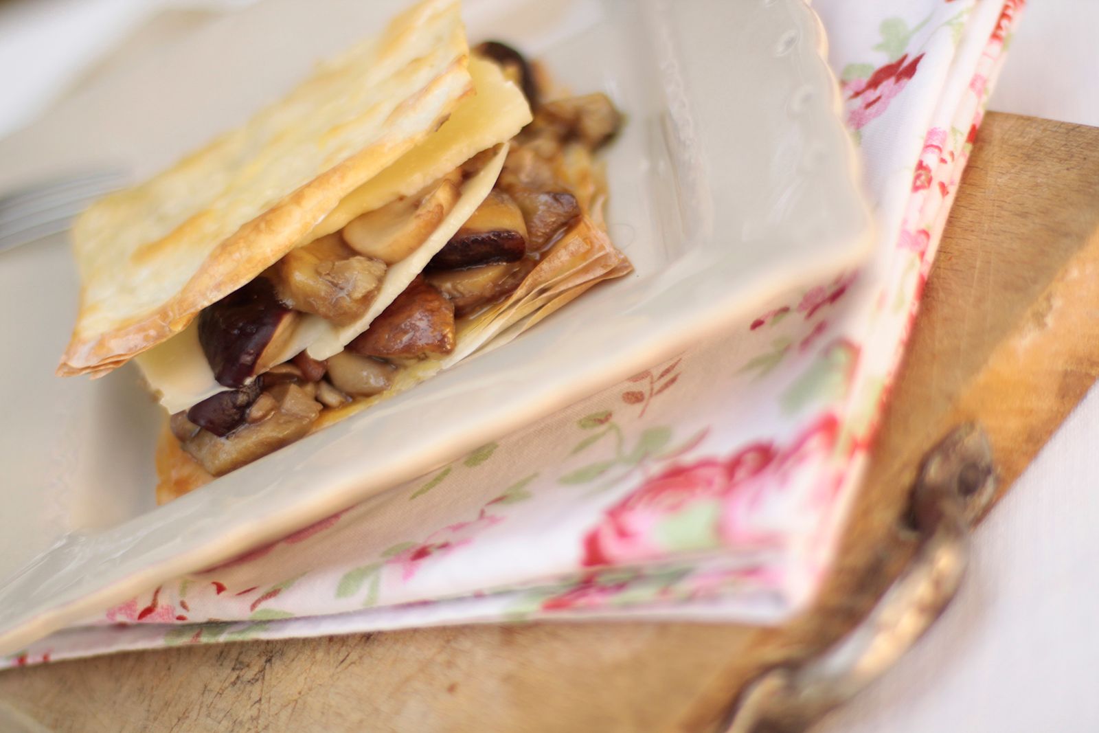 Mushroom mille-feuille