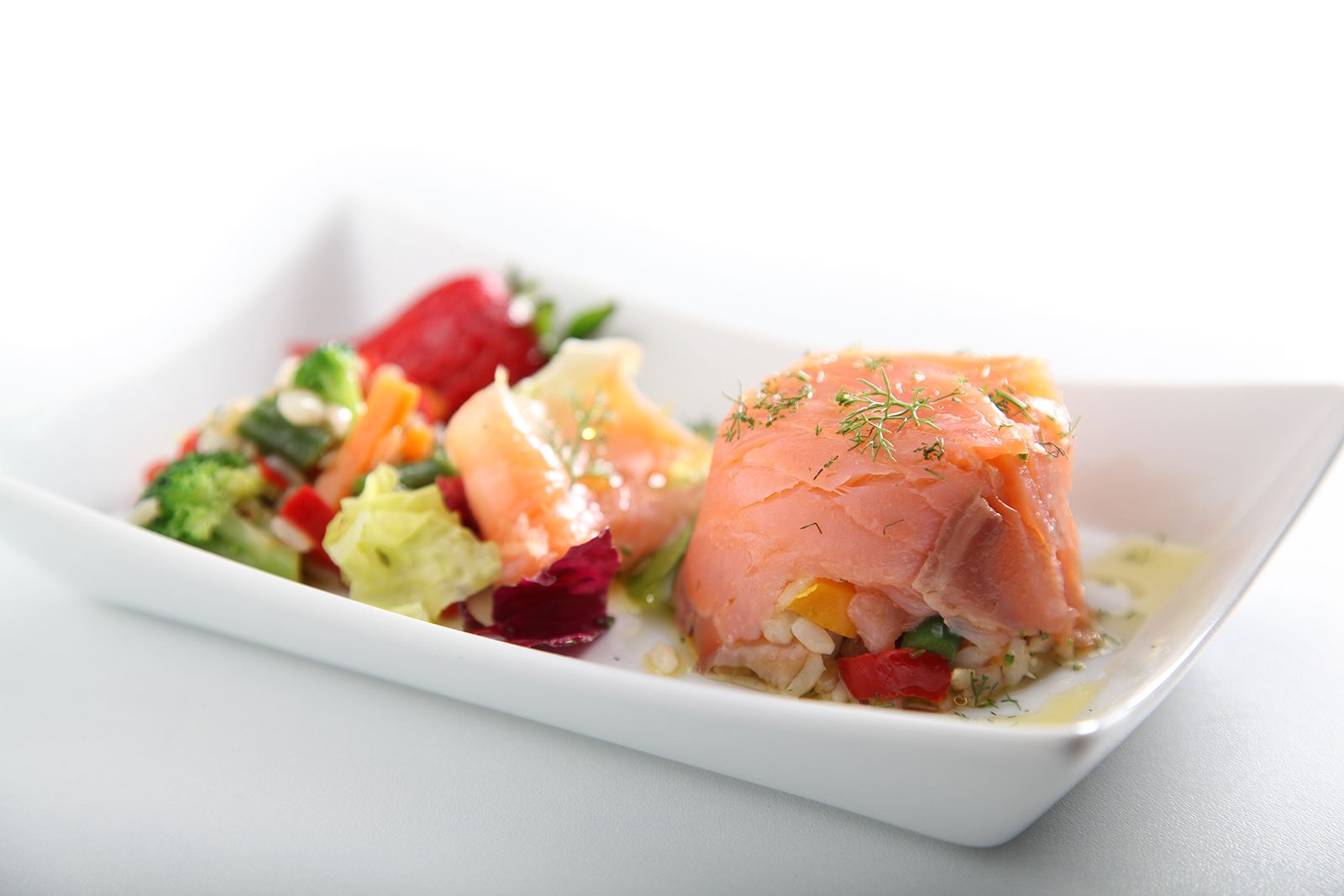 Orogel - 5 cereal salad with vegetables and salmon