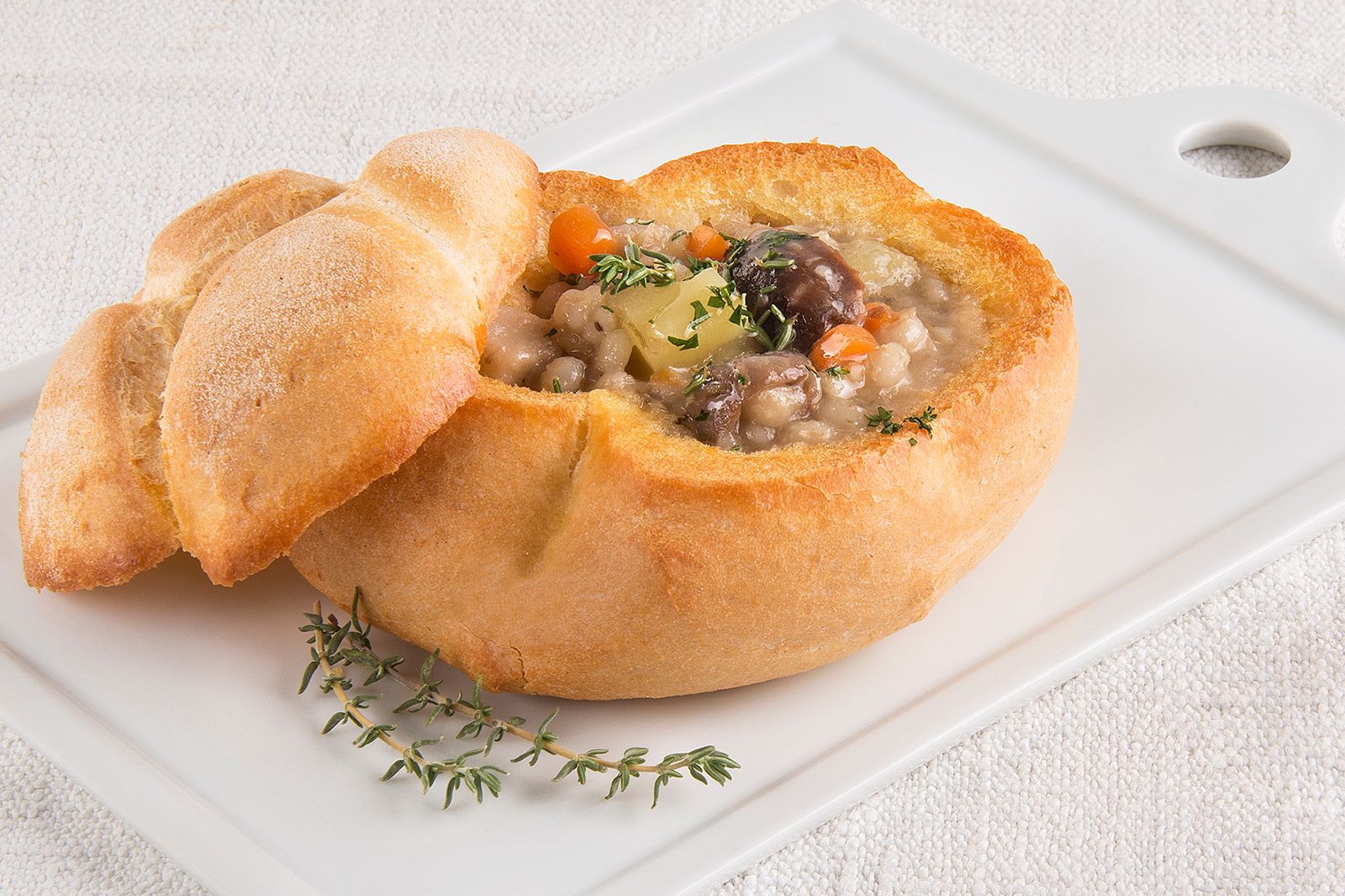 Soup in the sandwich