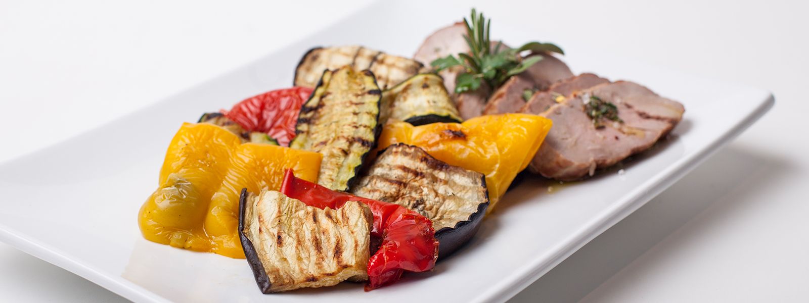 Roast veal with herbs gravy and vegetables