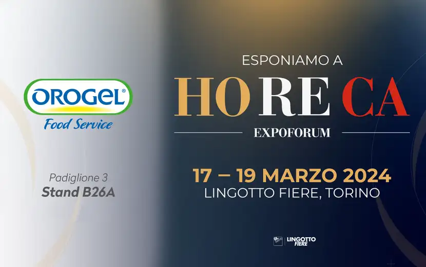 Banner sito Orogel con logo per il Forum Europeo, evento di rilievo internazionale.